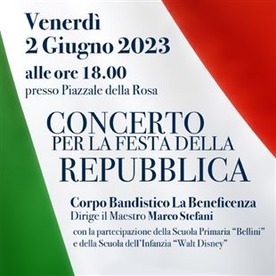 Venerdì 2 giugno il "Concerto per la Festa della Repubblica"