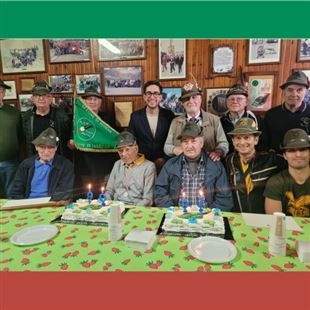 Doppio compleanno nella sezione alpini di Sassuolo