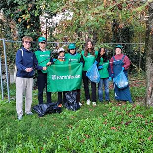 Fare Verde Modena raccoglie rifiuti nel parco Vistarino