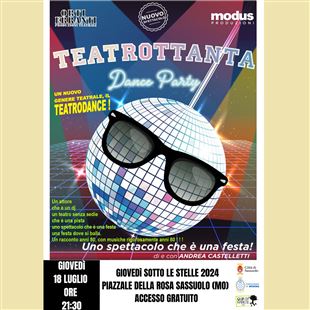 Stasera atmosfera anni ’80 con lo spettacolo “Teatrottanta Dance Party”