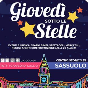 Domani ultimo Giovedì sotto le Stelle