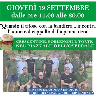 Alpini di Maranello e Sasol Club insieme in uno stand gastronomico a favore dell’ospedale