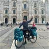 Norvegia-Sicilia pedalando: Cristian Benassati entra in territorio italiano 